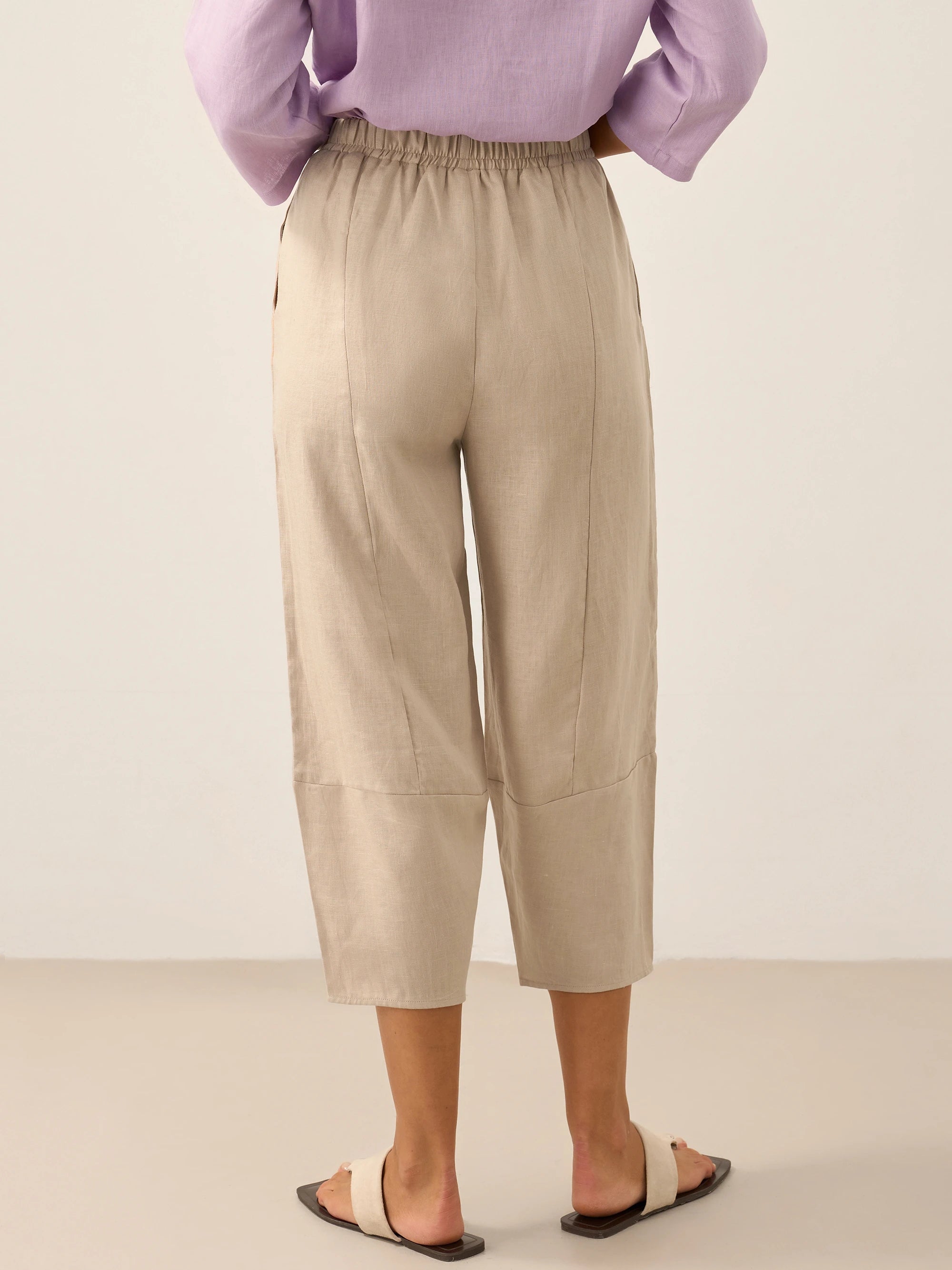 100% Linen Crop Pants RORY