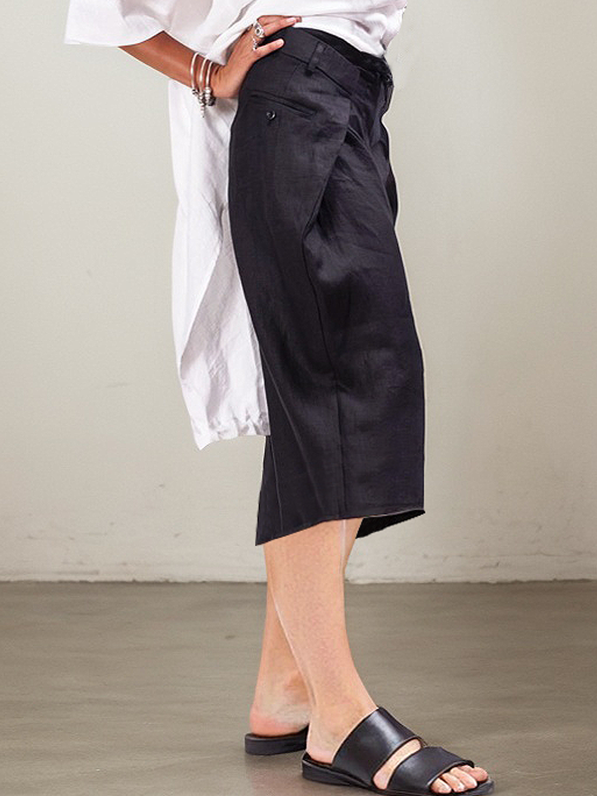 Linen Plain Shorts