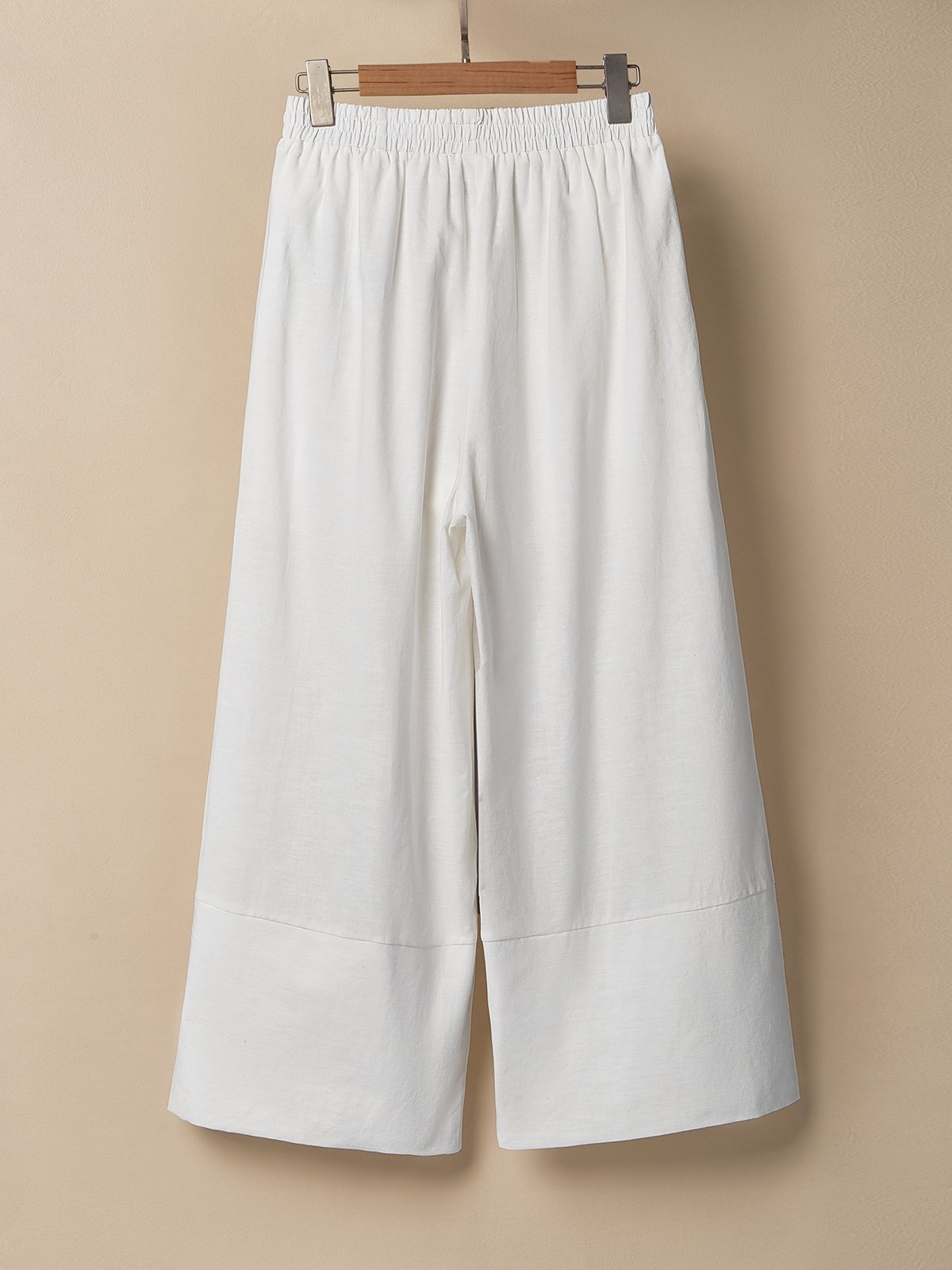 Cotton And Linen Plain Pants