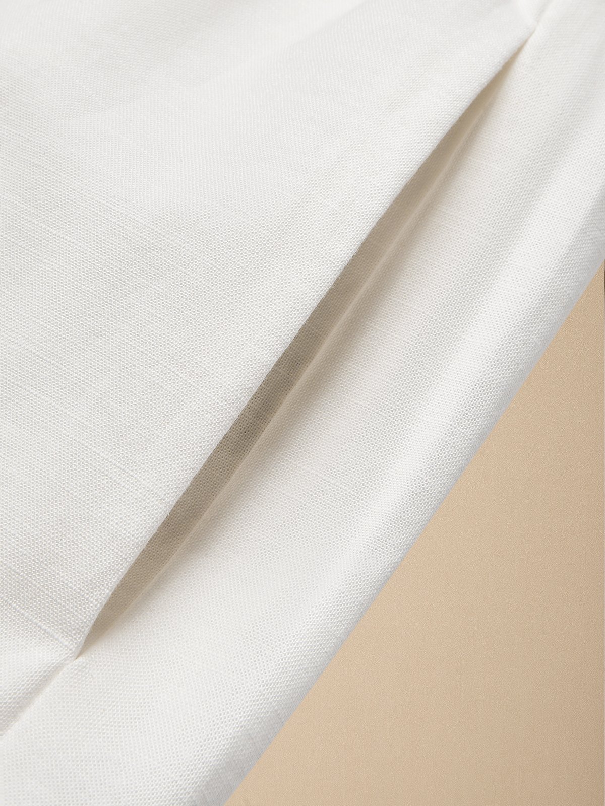 Cotton And Linen Plain Pants