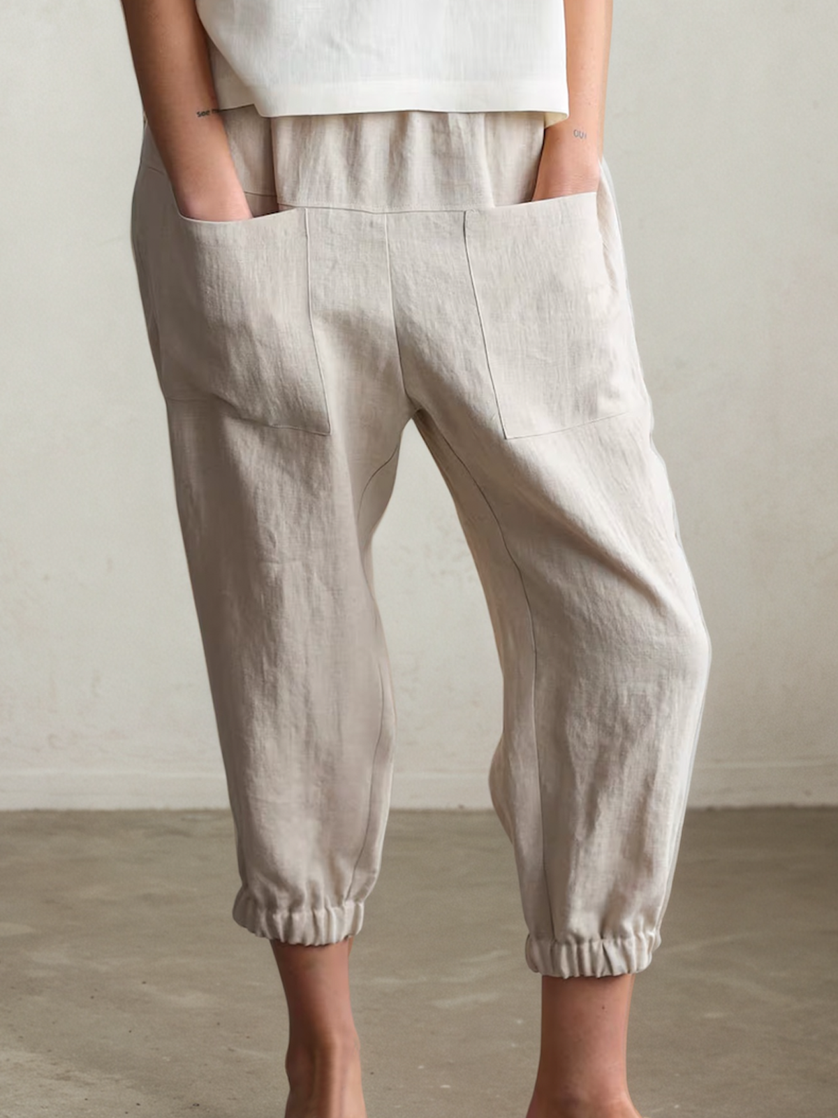 Linen Plain Pants